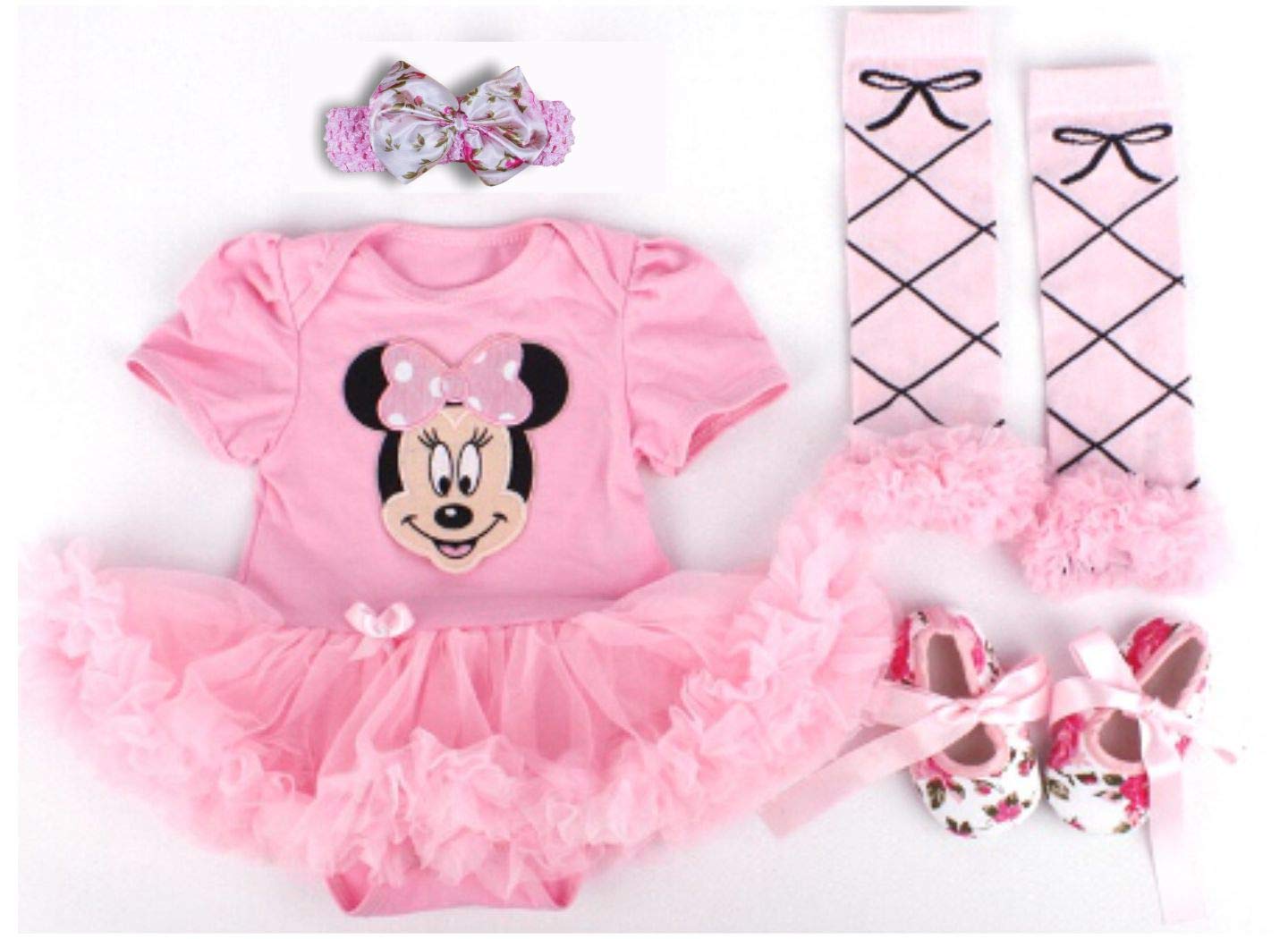 Baby RaeClothing 4 in 1 Set: Shortall+Head Band+Legging Socks+Shoes