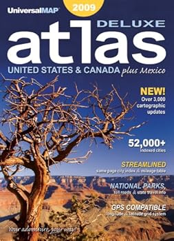 Paperback 2009 North America Deluxe Road Atlas Book