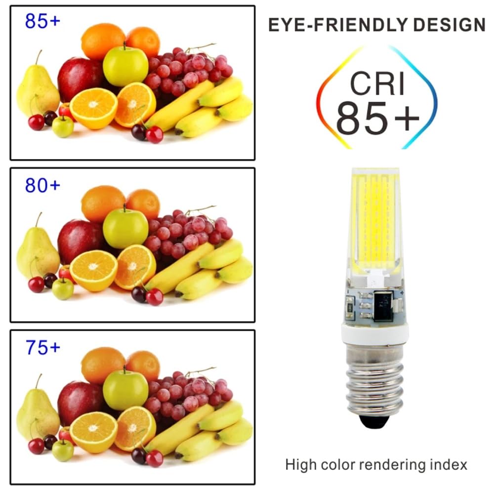 6 Pièces E14 220V 9W LED Ampoule Spot Chandelier Mobilier Bureau Lampe Eclairage Intérieur,Warm white
