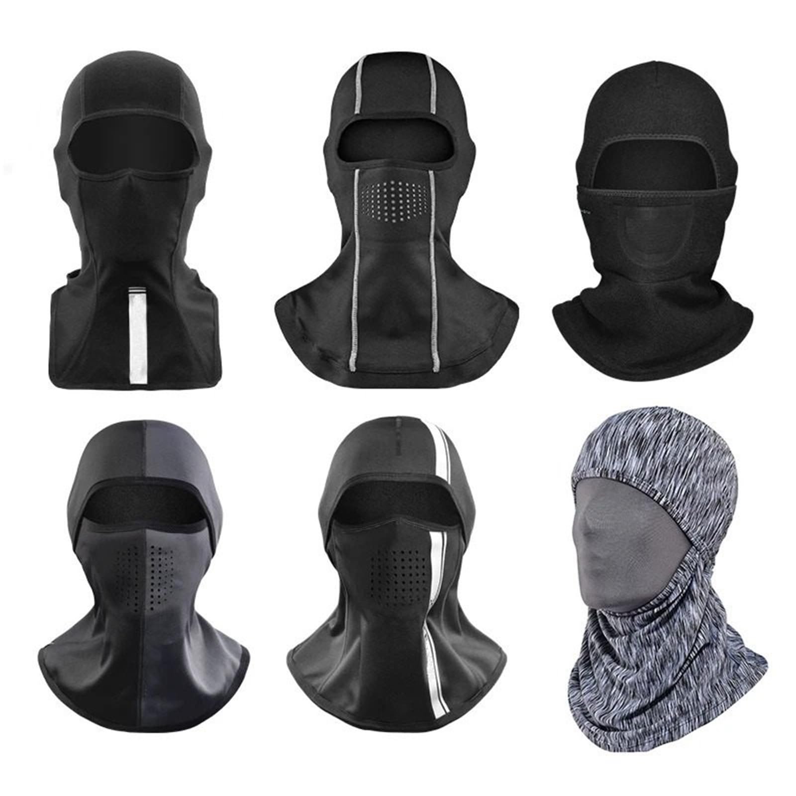 Passamontagna Maschera da Sci Invernale in Pile Termico Copertura Integrale Cappuccio da Snowboard Sciarpe Sport all'Aria Aperta Copricapo da Ciclismo Antivento Scaldacollo