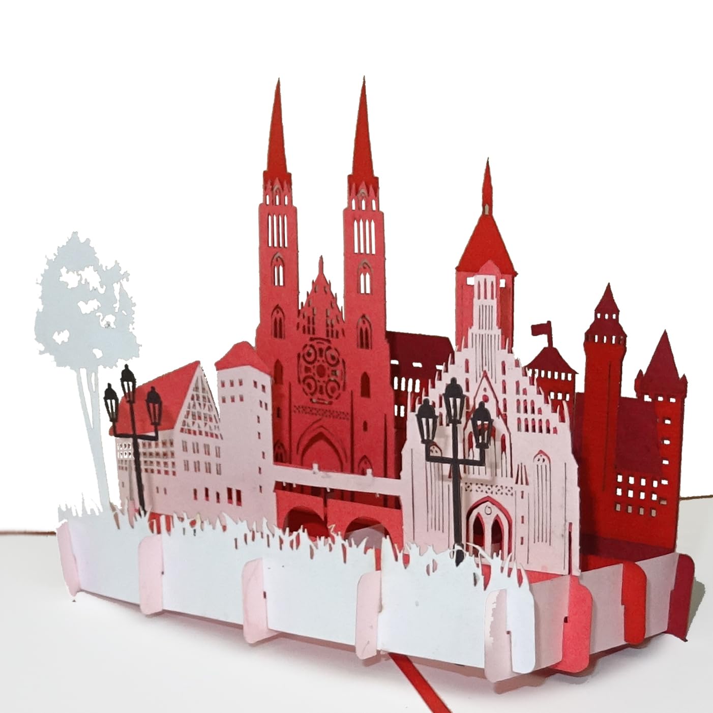 Image secondaire de Carte Pop-Up Nuremberg avec Kaiserburg - Souvenir 3D et Carte de Vœux