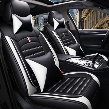 Full Set Car Seat Covers Universal Car Seat Covers Breathable Leather Automotive Seat Covers for Most Cars