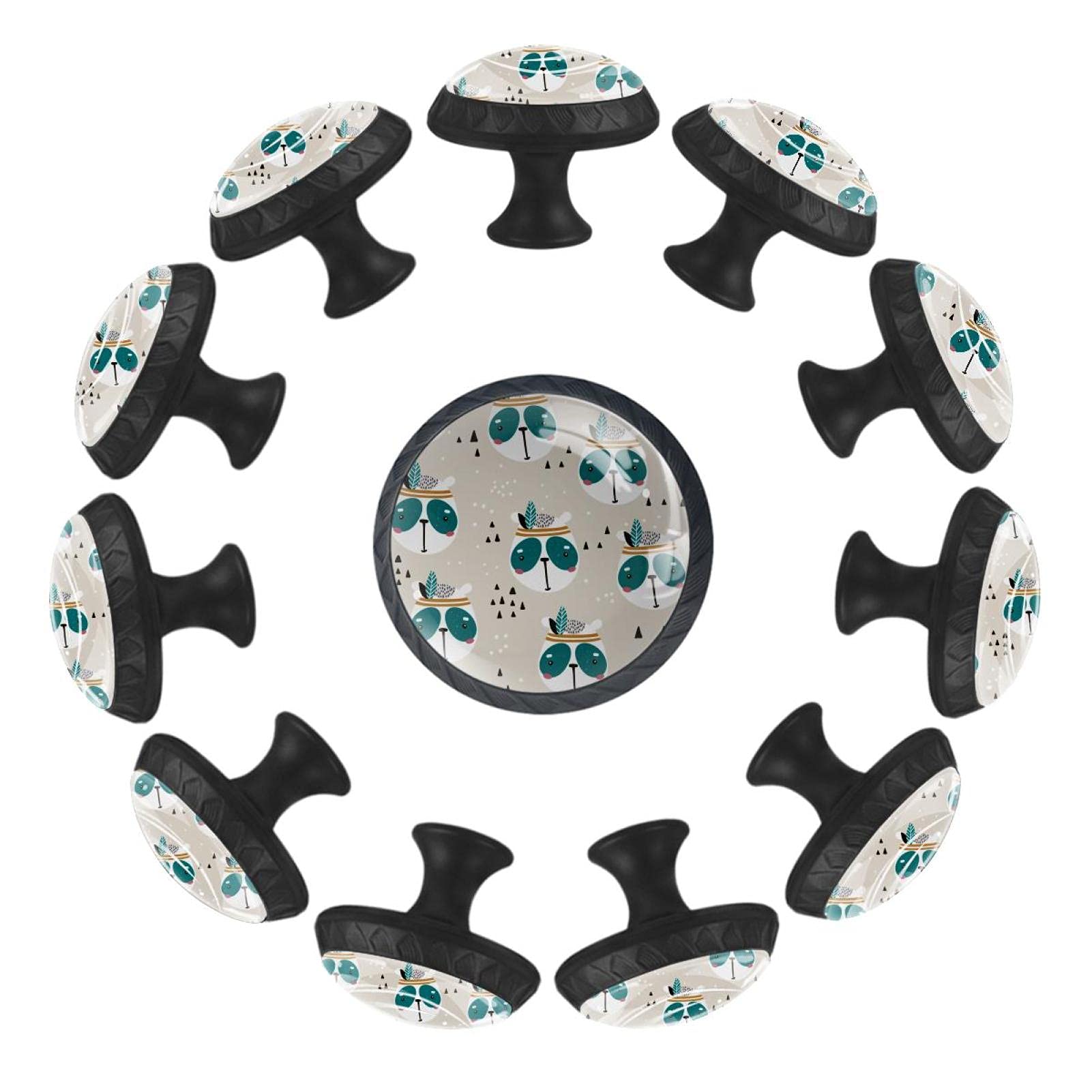 Boutons de tiroir panda 35 mm pour remplacer les poignées de commode enfant