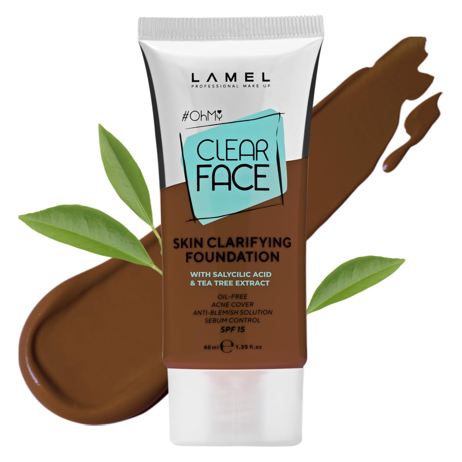 Lamel Ohmy Clear Face Full Coverage Foundation Acne 