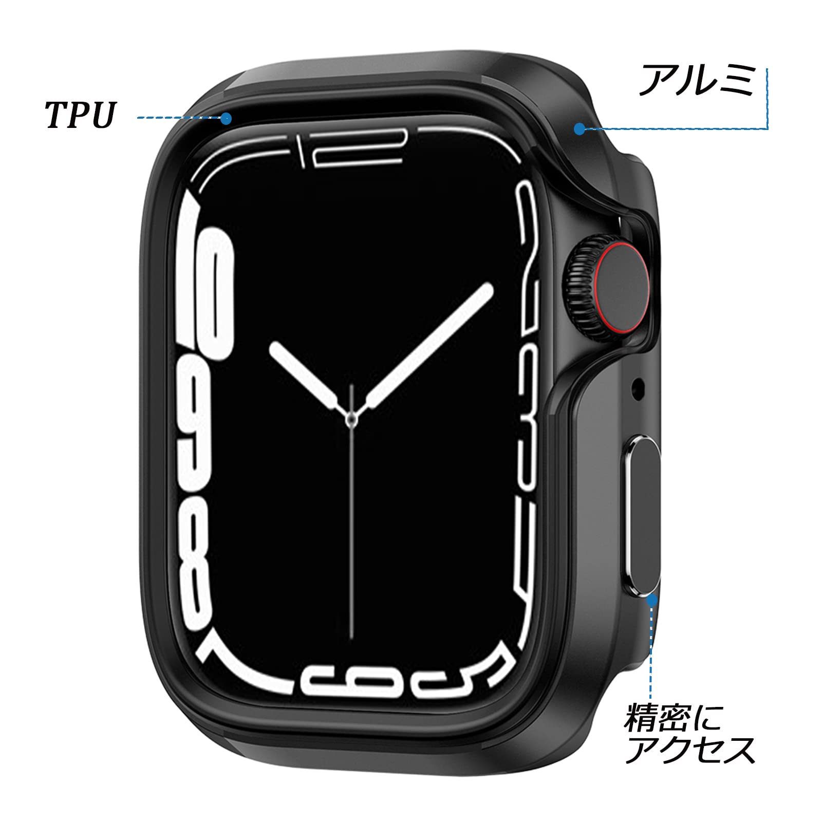 Amazon.co.jp: NINKI対応Apple Watch Series9 8 7 41mm 保護ケース 
