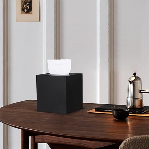 Miniatura 6 de Tapa cuadrada de metal para caja de pañuelos, moderno soporte para pañuelos faciales para tocador de baño, tocadores de dormitorio, mesitas de