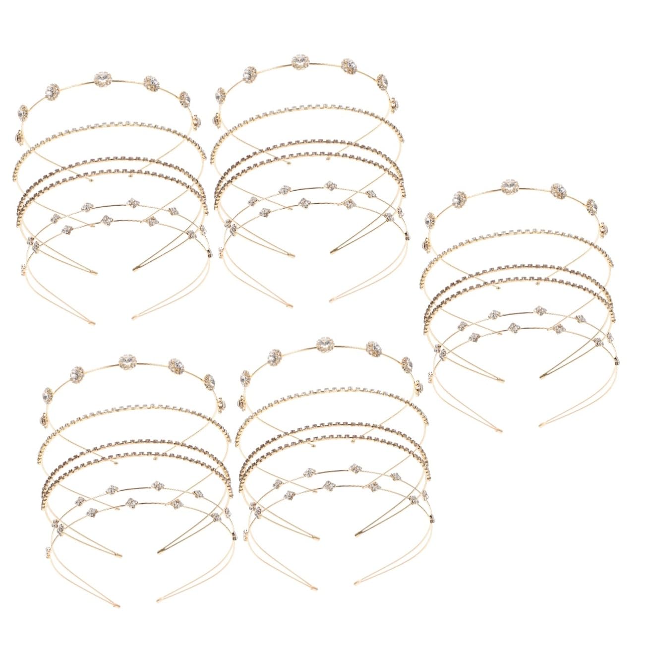 ifundom 20pezzi Coroncina Strass Per Donne Di Cerchietti Eleganti Per Matrimonio e Feste Accessori Di Moda Per Occasioni Speciali