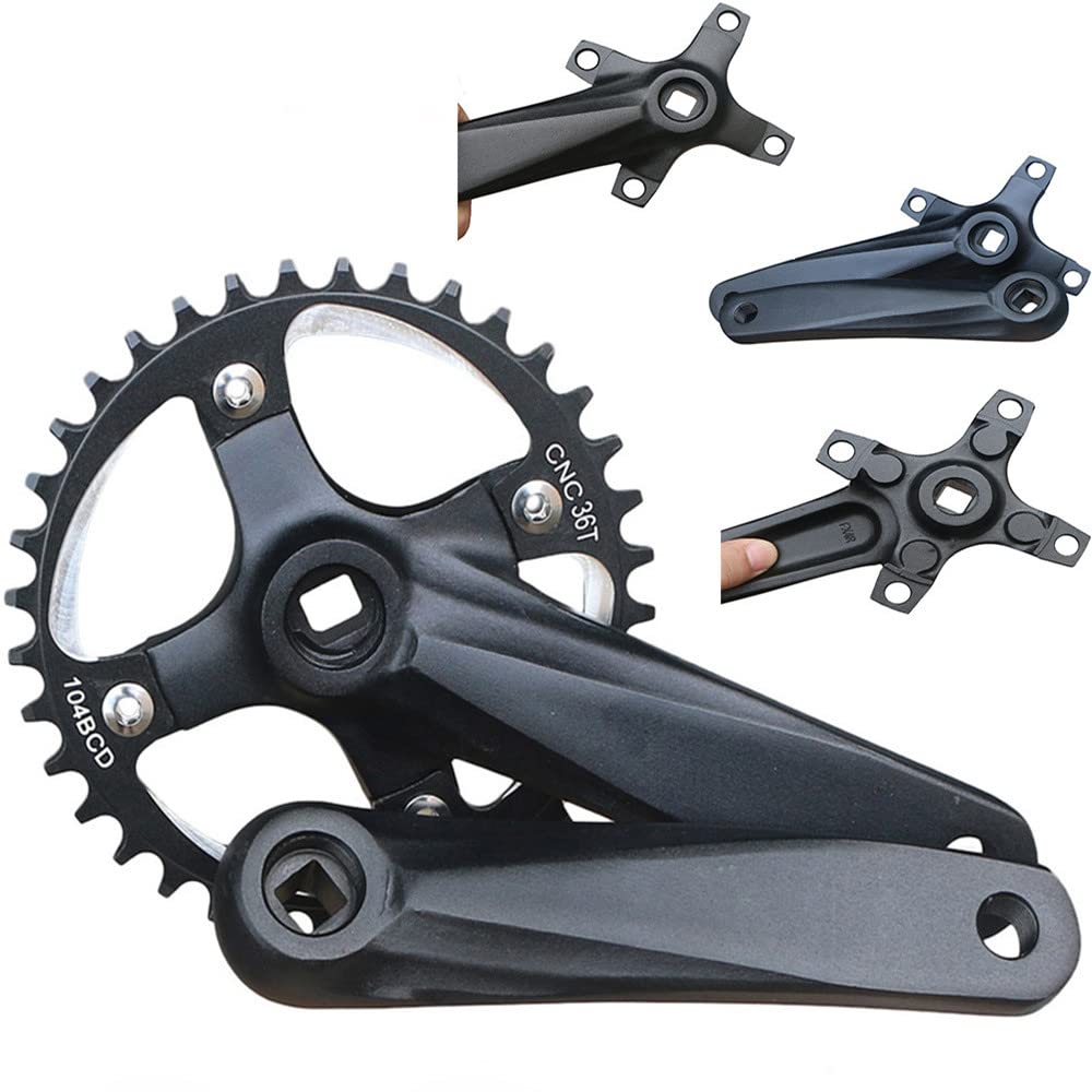 Bielas MTB Bicicleta de Bicicleta MTB 104BCD Manivela 152/17 0mm Arranque los Brazos for la 3 0t 32t 34t 36t 38t Piezas