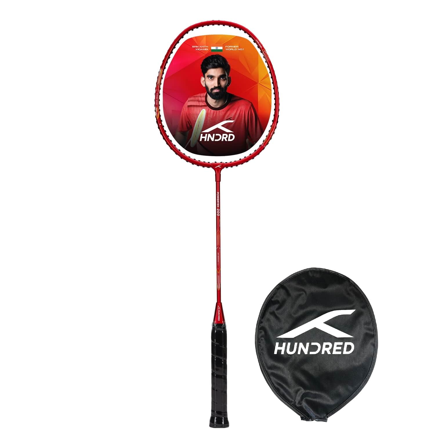 HUNDRED Powertek 200 Badminton Racket, Unisex Adulto