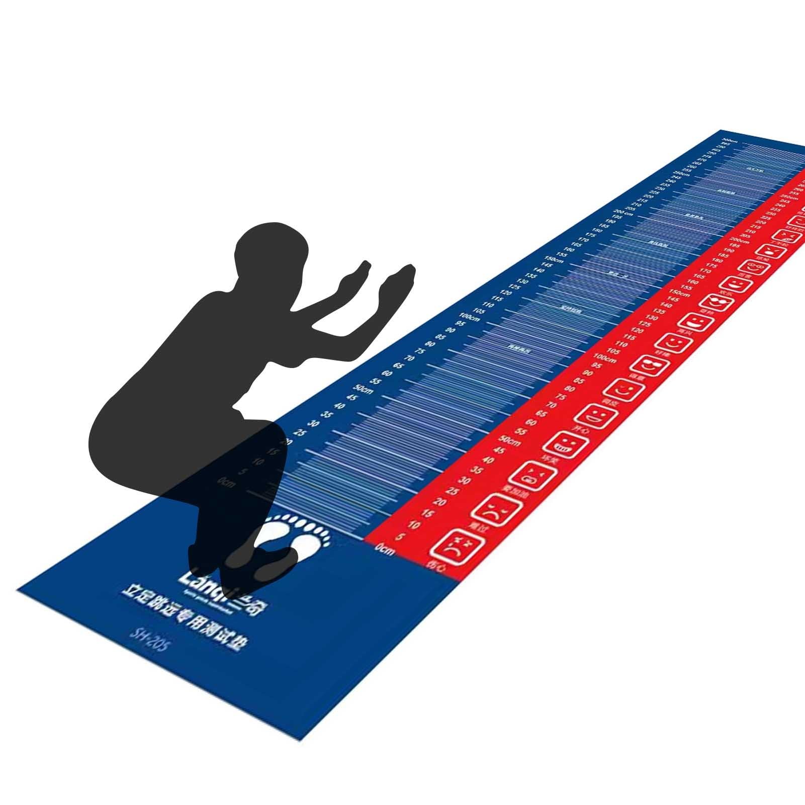 Tappetino di misurazione extra lungo per allenamento, palestra per esercizi di salto e attività di fitness