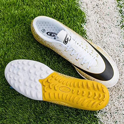 Lloow Sapatos de futebol v para crianças, adolescentes Footballshoes Bass Workout TF Tênis de futebo