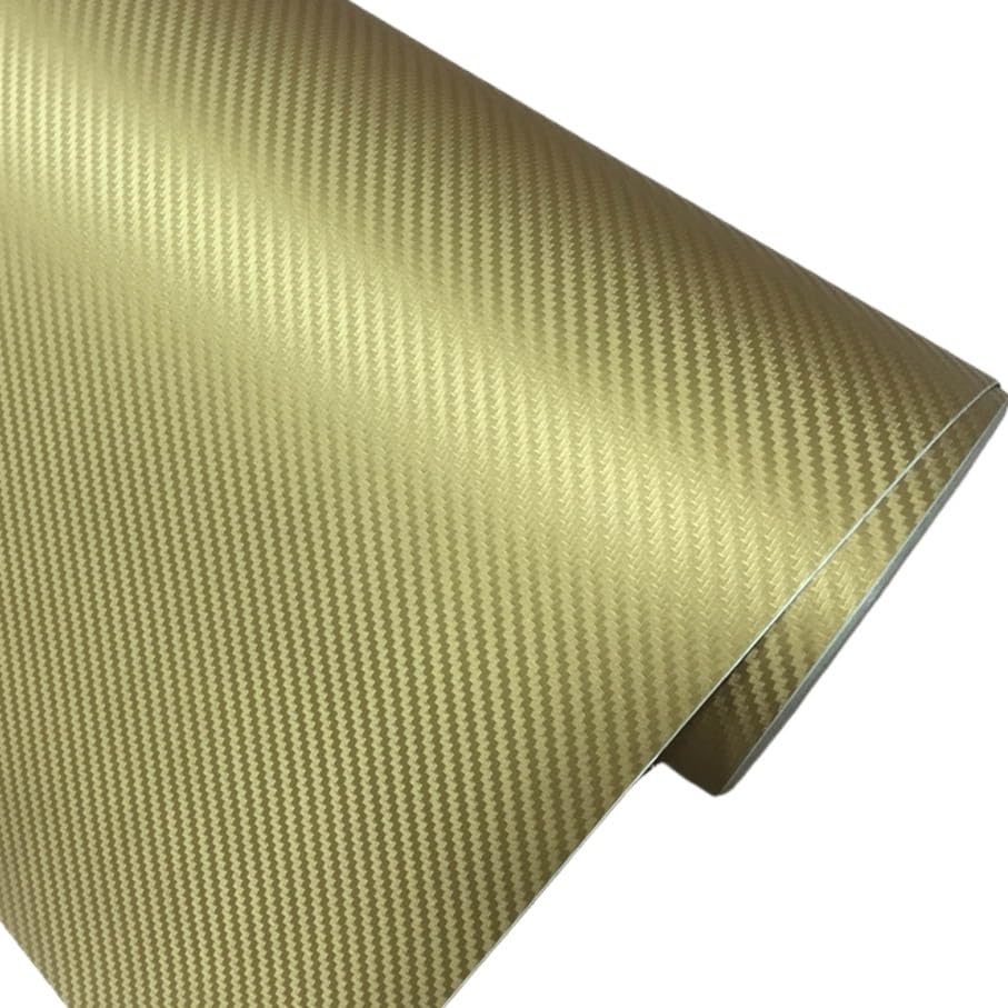 Listwy ochronne progów samochodowych, Oklejenie samochodu 30cm x 127cm 3D folia winylowa z włókna węglowego wielokolorowa naklejka w rolce do stylizacji Moto Auto(Black)