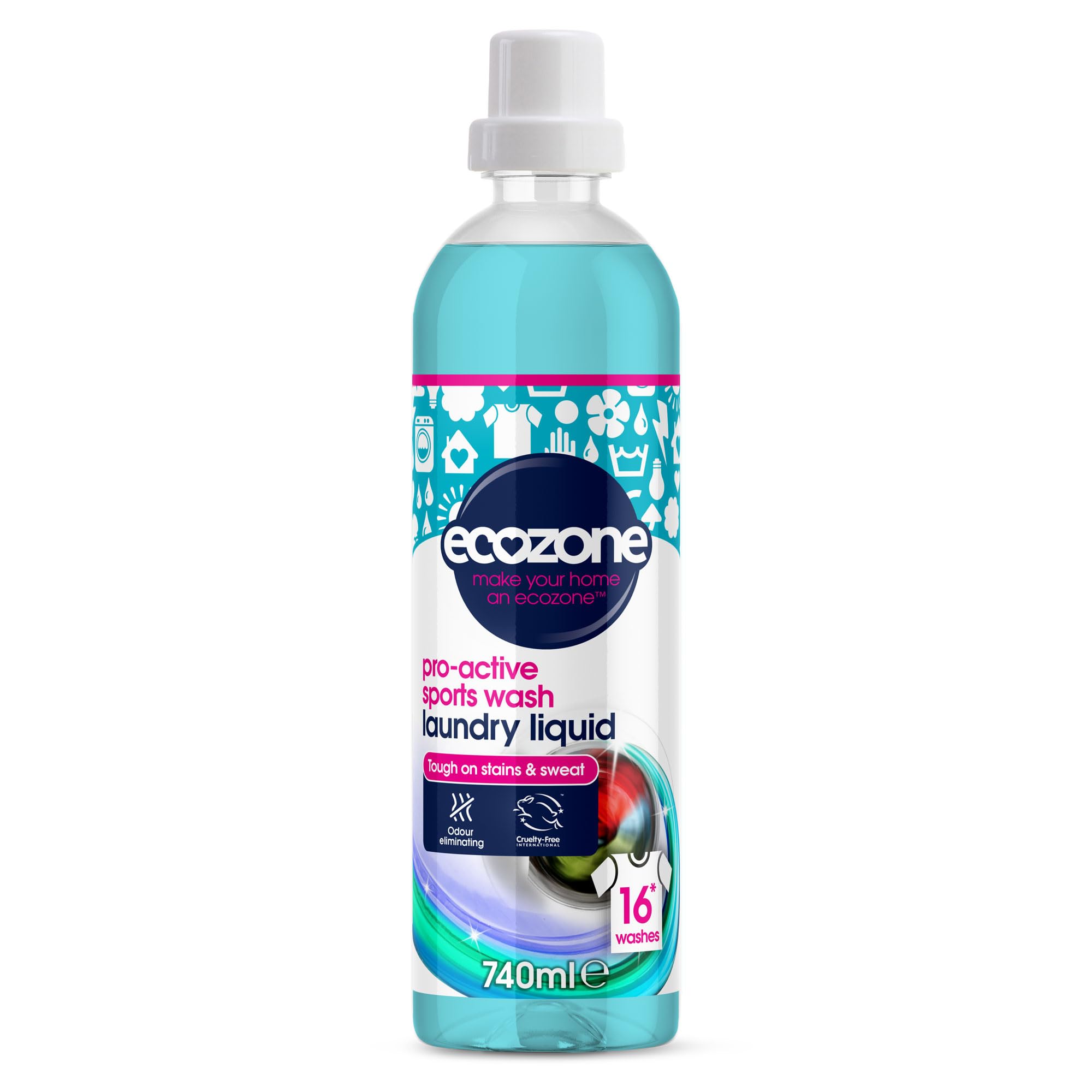 Ecozone Pro-active Sports Wash Laundry Liquid (16 washes)