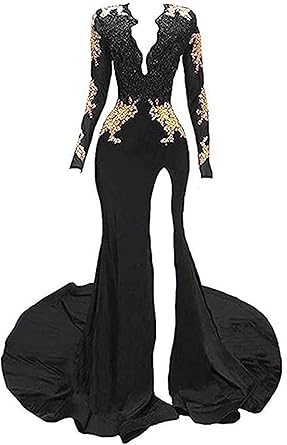 mesh long sleeve prom dress