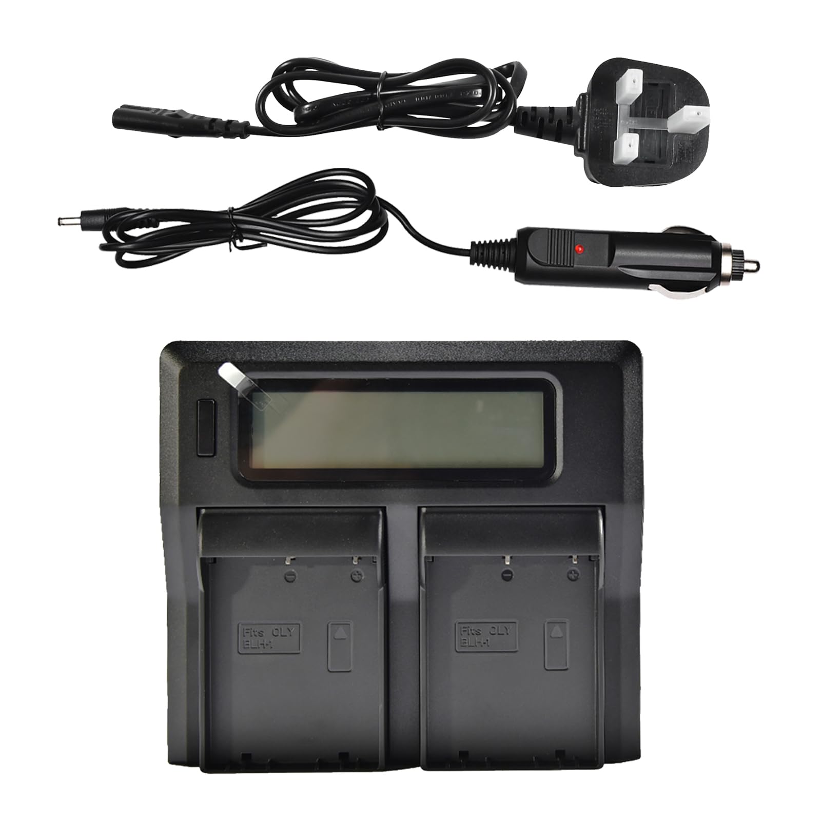 DSTE 1.5A Quick Charge Dual Battery Charger Compatible with Olympus BLH-1 BLH1 EM1 E-M1 Mark II E-M1-2 OM-D E-M10 Mark IV as BCH-1