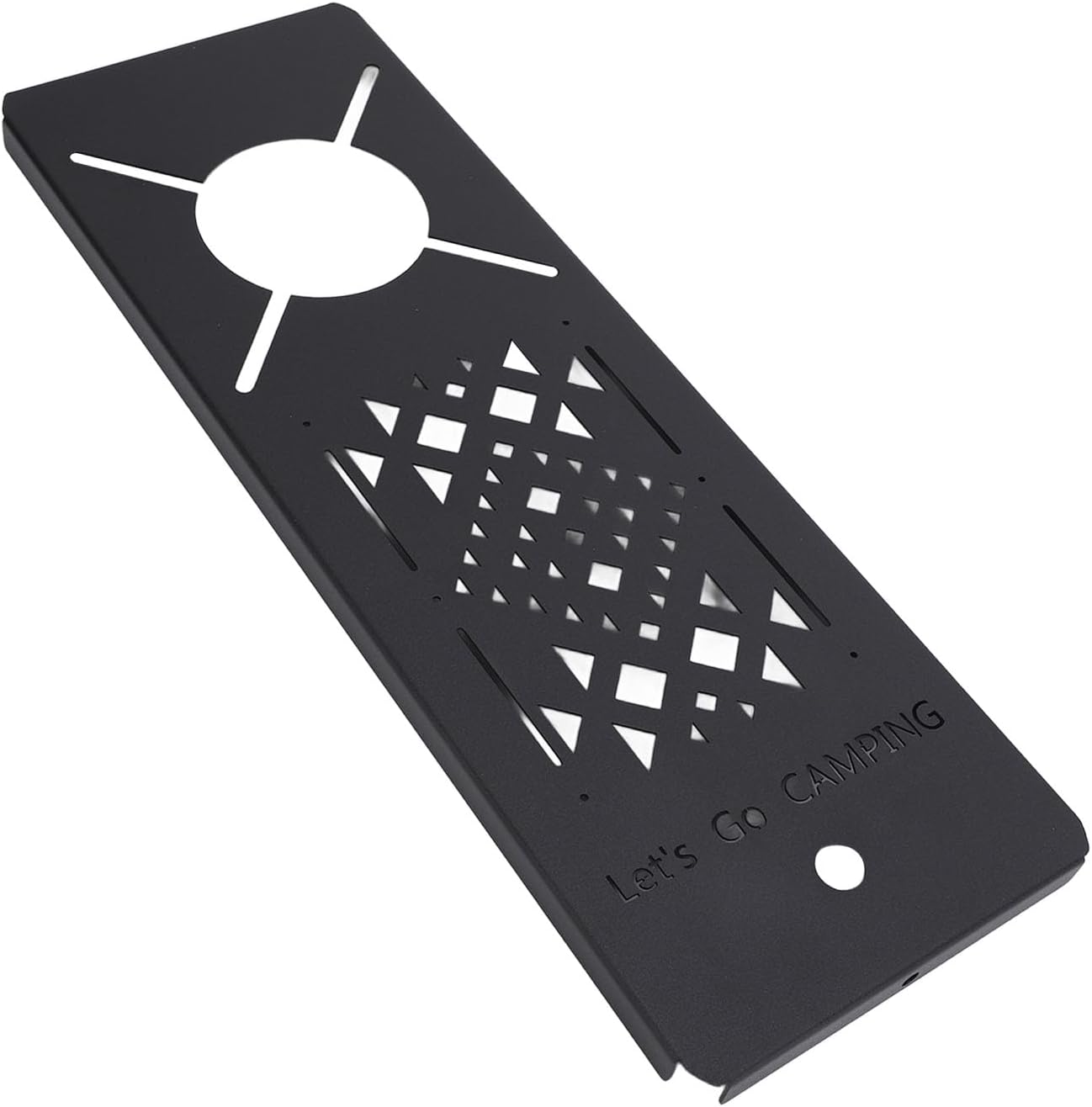 Camping Table Board for IGT Series, Stainless Steel Portable Table Top Plate for SOTO 310, Spider Stove Table Board with Patterns, Lightweight Outdoor Dining