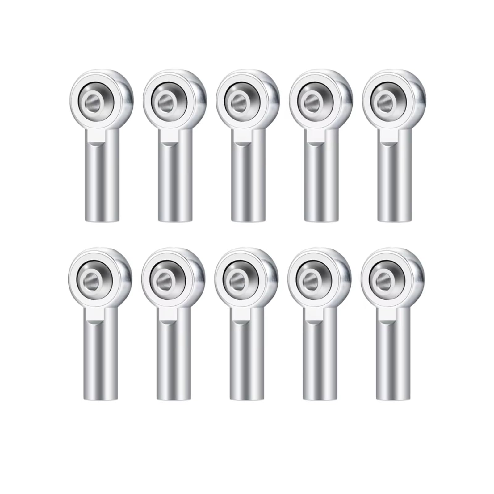 RC Décorations Modèles Pour 10 Pièces Embout Biellette Direction Universel M2 En Métal Boucle Rotule Direction Pour Mini-embout Biellette Direction Bateaux Radiocommandés(Silver)
