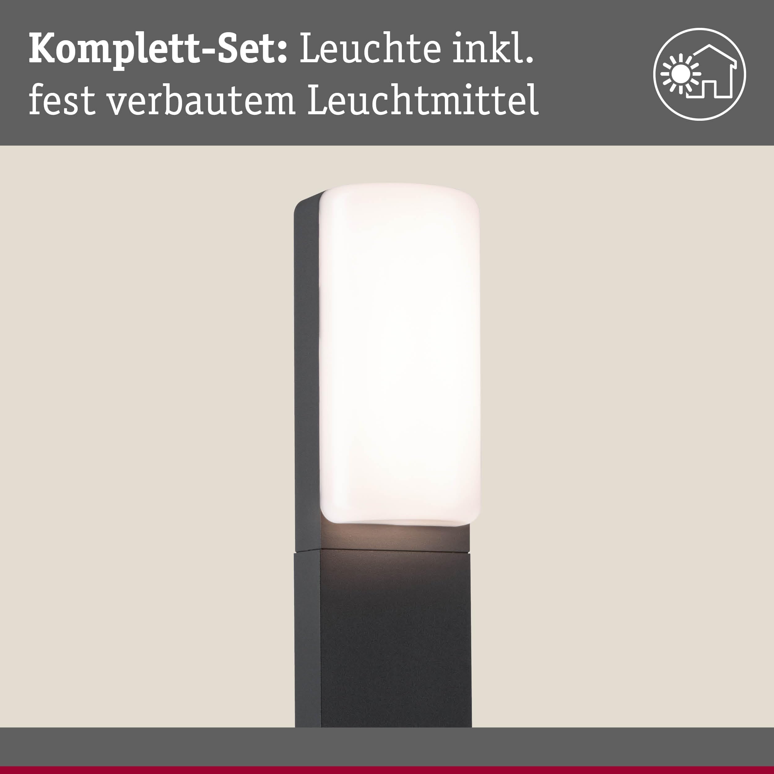 Paulmann 94852 Paletto d’illuminazione LED Bonnie IP44 600mm 3000K 8,5W 560lm 230V antracite alluminio apparecchio per esterni