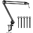 InnoGear Microphone Arm Stand, Heavy Duty Mic Arm Microphone Stand Suspension Scissor Boom Stands with Mic Clip and Cable Tie