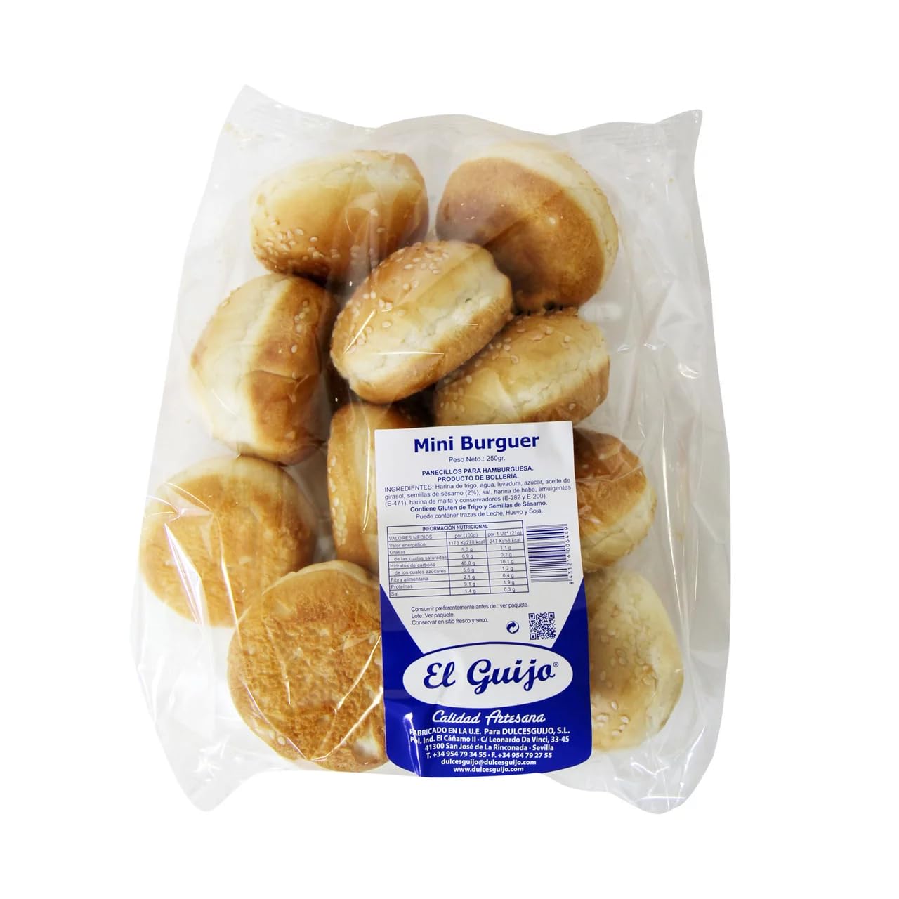 EL GUIJO Mini-Hamburgerbrötchen 12 Stk. 250 g. 4er-Pack.