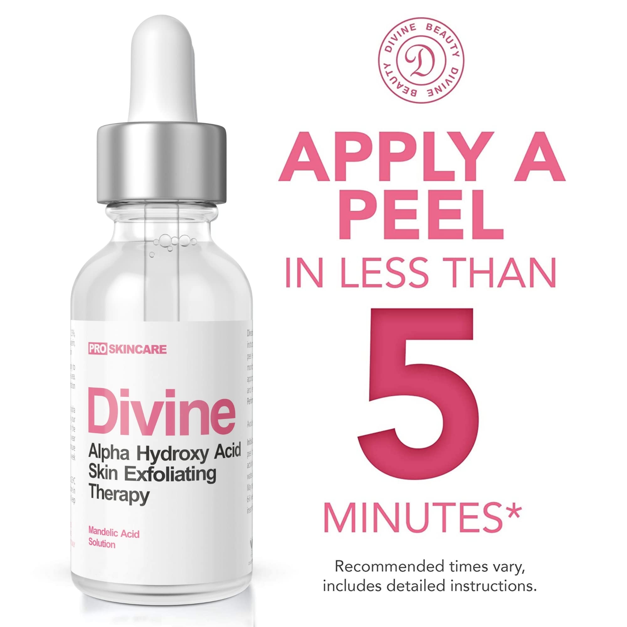 Mandelic Acid Peel 40 Chemical Peel For Rosacea, Cystic Acne