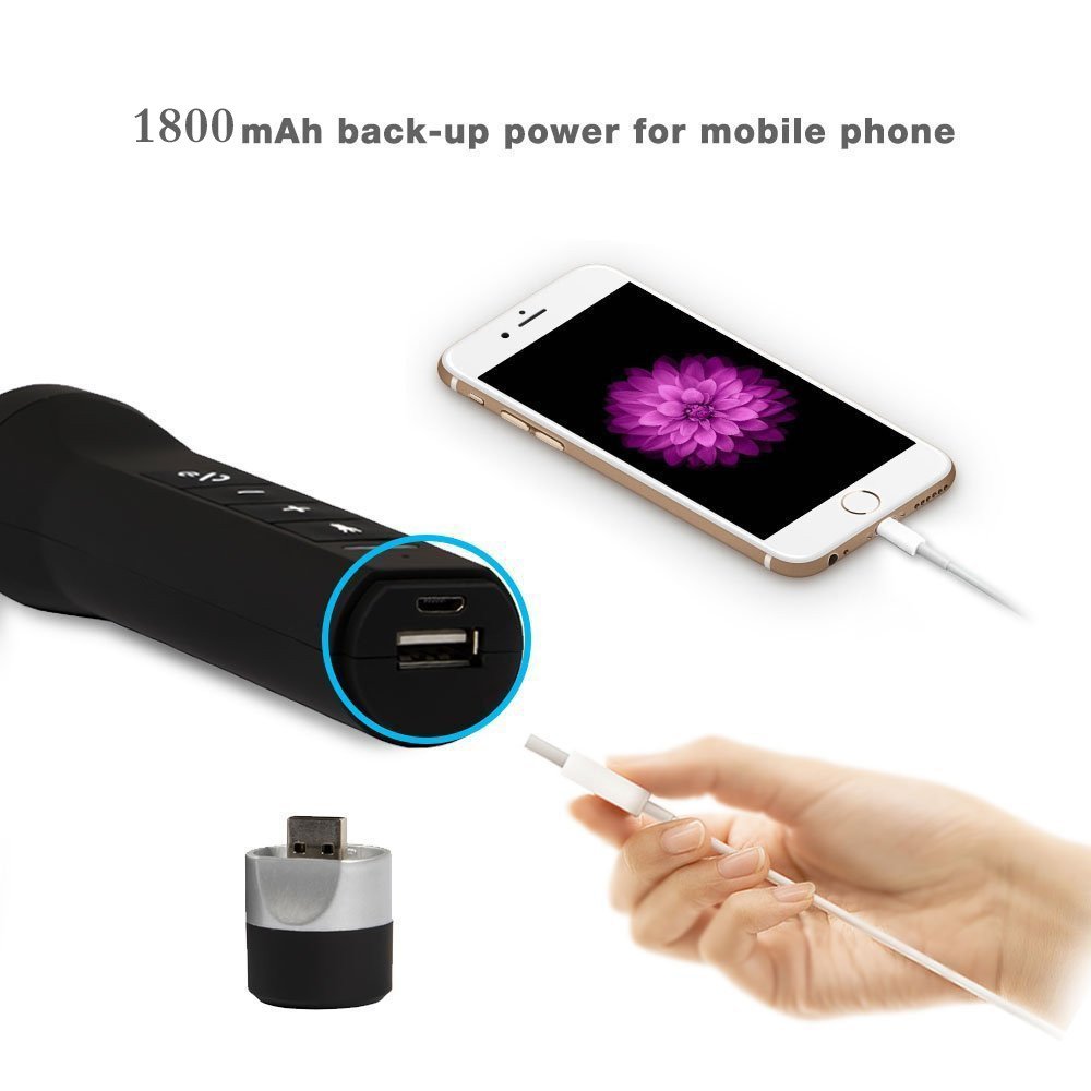 TKOOFN Bluetooth Solar Dynamo zwengel radio FM AM, draagbare