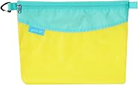 Vista 1 de Pack all Bolsa con cremallera de material resistente al agua, bolsa de malla con cremallera para almacenamiento, viajes, oficina (grande, amarillo)