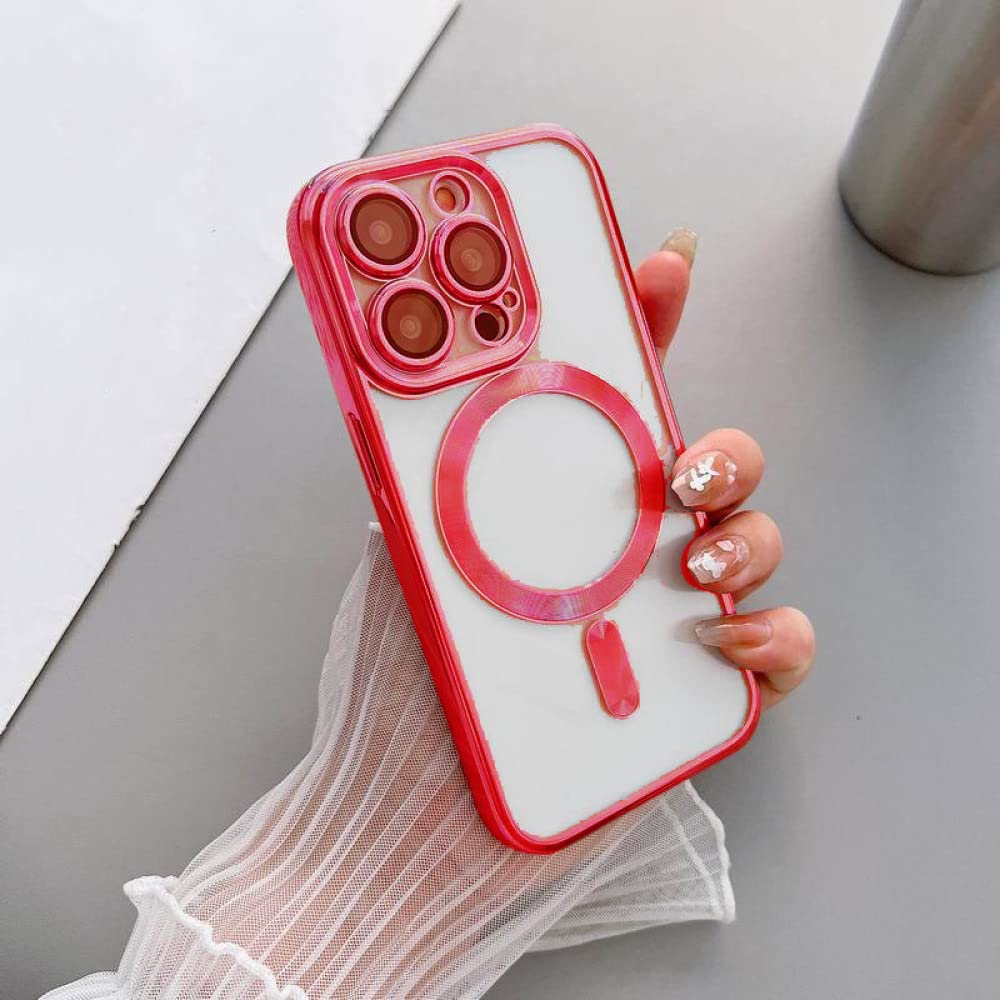 iphone14proMax用ケースカバー赤新品マットワイヤレス充電対応人気 Amazon.co.jp: iPhone 14 ProMax用ケース高級ワイヤレス充電耐