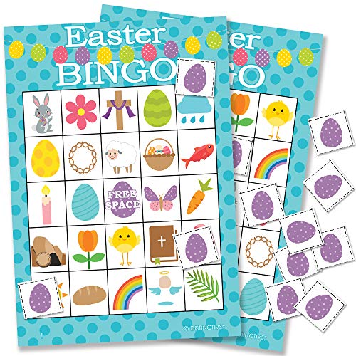 Easter Bingo Game for Kids - 24 Players
