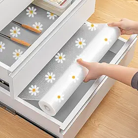 Forro de armário antiderrapante forro de prateleira espesso não adesivo lavável à prova de óleo para armário de cozinha, prateleiras, geladeira, armazenamento, mesas de 30 x 3 m