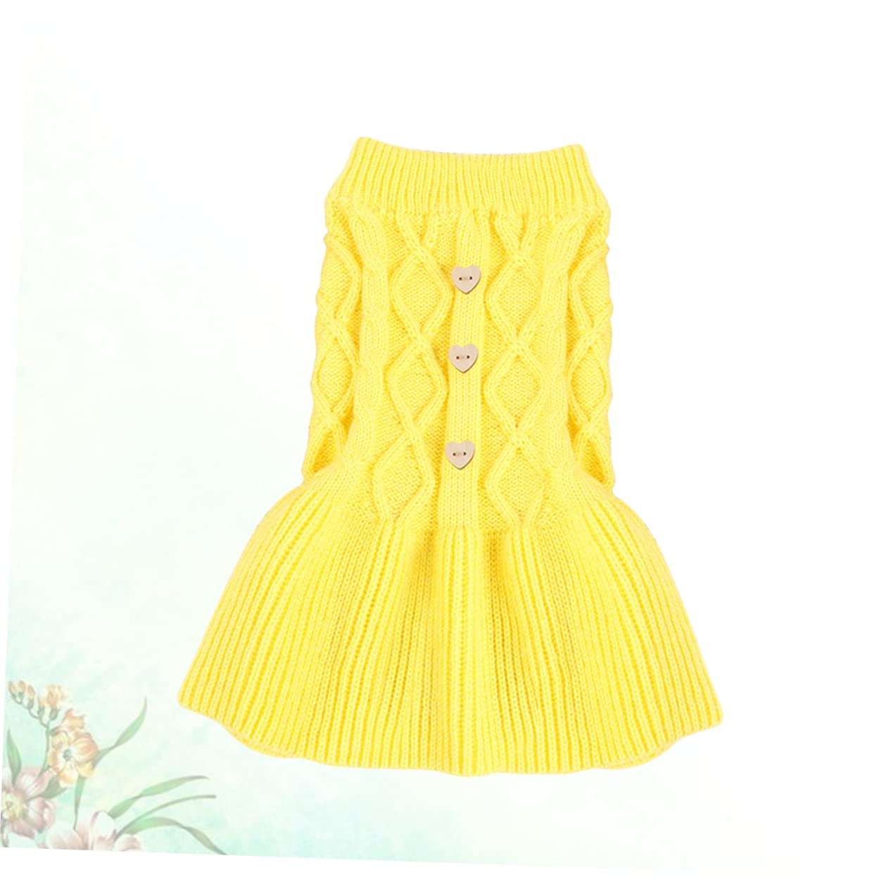 BESPORTBLE 3pièces Pull Printemps pour Chiens Et Vêtement Doublé Laine Design Élégant XXS Jaune