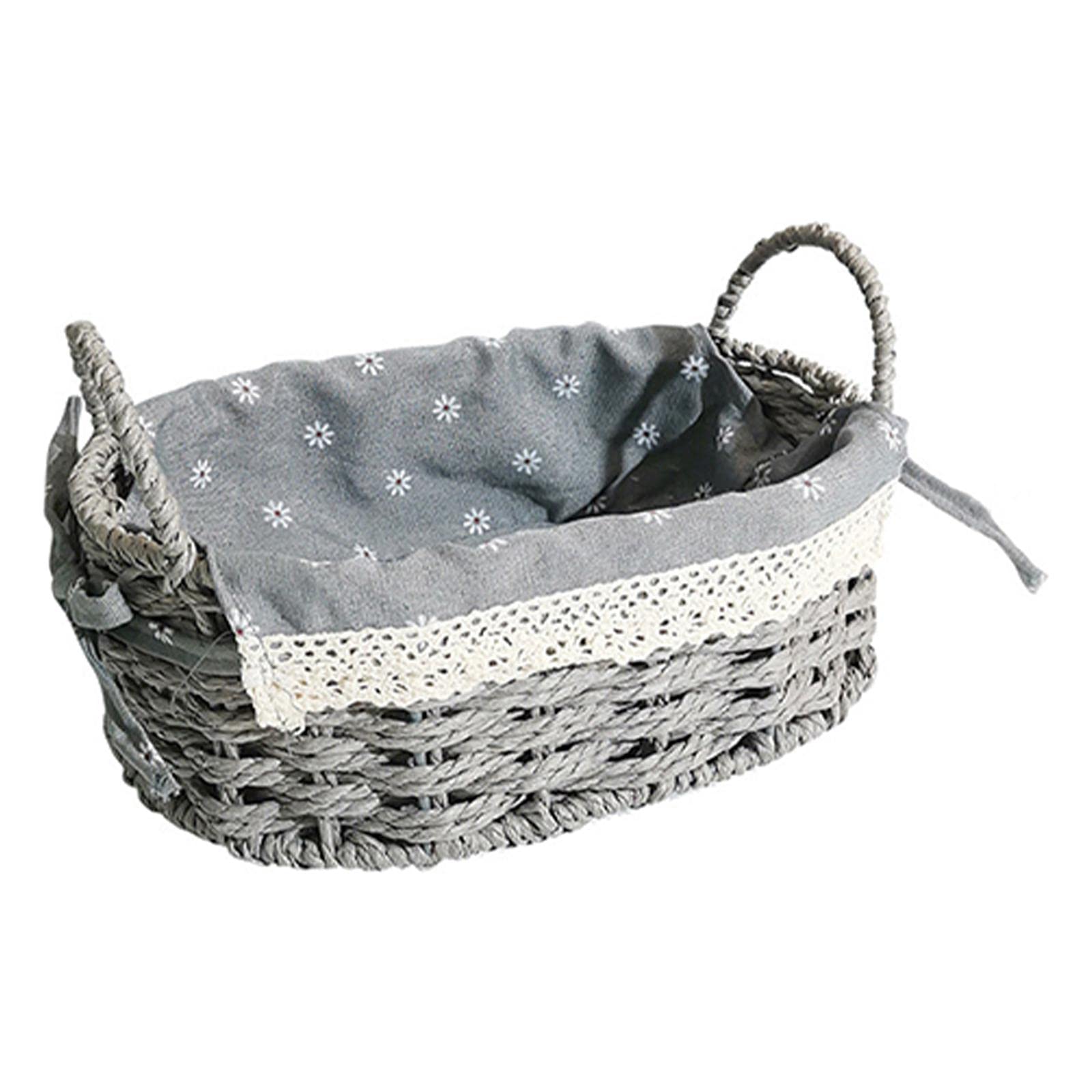 Panier de rangement en lin pour organiser le salon et la chambre