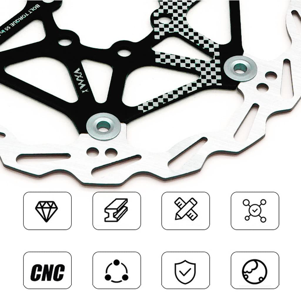 Disque Frein Vélo 140 Mm Disque De Frein Pour Vélo 140 Mm 6 Trous - Rotor En Acier Inoxydable Pour VTT, Vélo De Sport, Freinage Efficace Disque De Frein VTT 140 Mm
