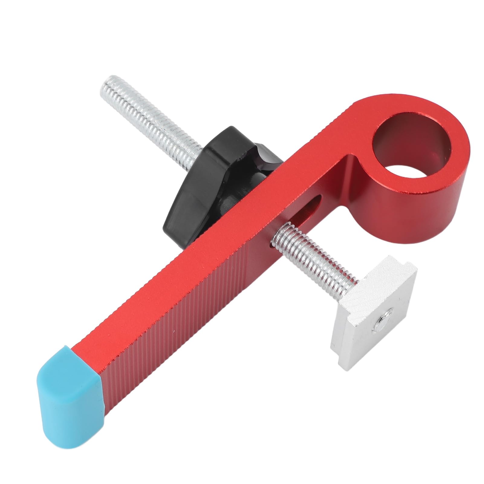T Track Hold Down Clamps Kit, Aluminum Alloy Clamp Tool for Woodworking, Easy Installation, Versatile Positioning for Various Joints, Red