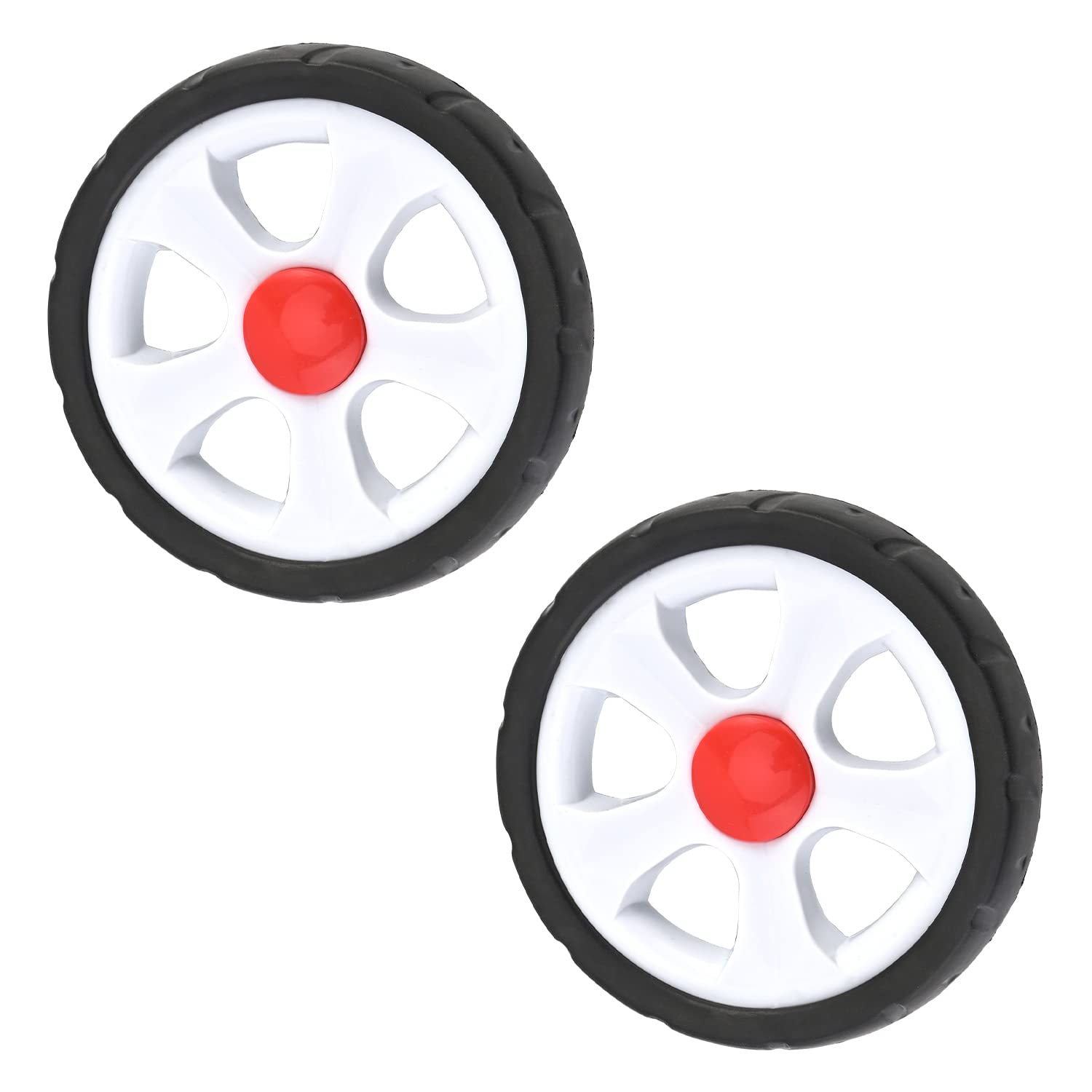 LODDEYEE 2Pcs Stroller Wheel, 170mm x 35mm Single Wheel, Plastic Wheel Replacement for Stroller and Pet Stroller (Color : 2-Pack, Size : 155mm Dia), 64432
