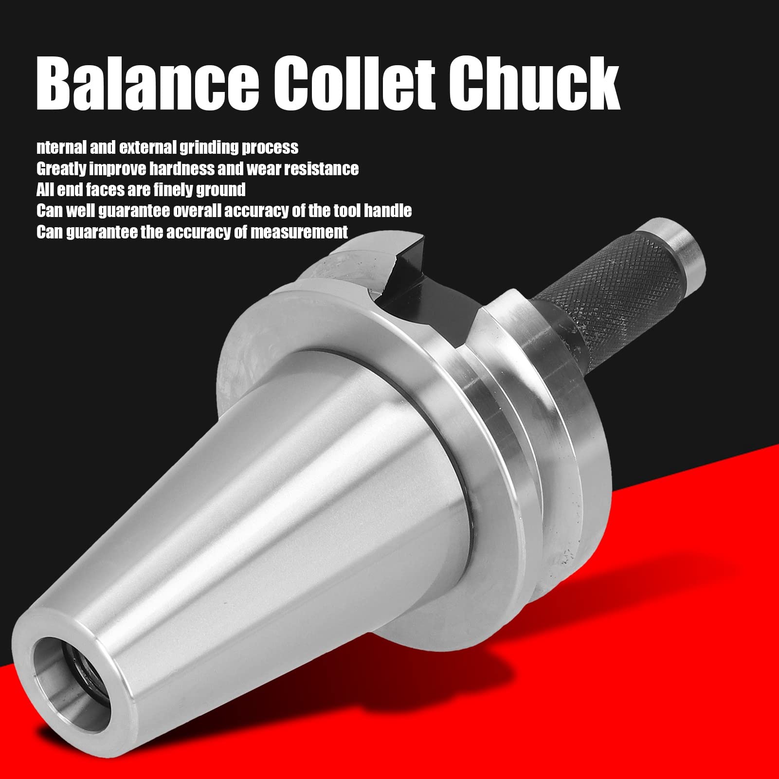 Cocoarm Balance-Spannzangenfutter, 20CrMnTi, CNC-Werkzeughalter, 25.000 U/min, 0,005 Mm Genauigkeit für Drehmaschinen-Fräsen, Bohren, Innen- und Außenschleifen, Präzise Endflächenbearbeitung