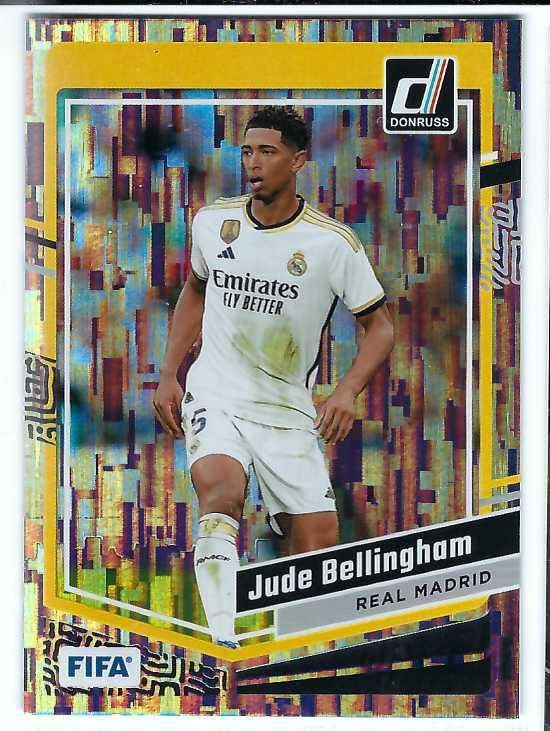 JUDE BELLINGHAM 2023-24 Panini Donruss FIFA Soccer #120 SILVER PARALLEL Card England Real Madrid CF