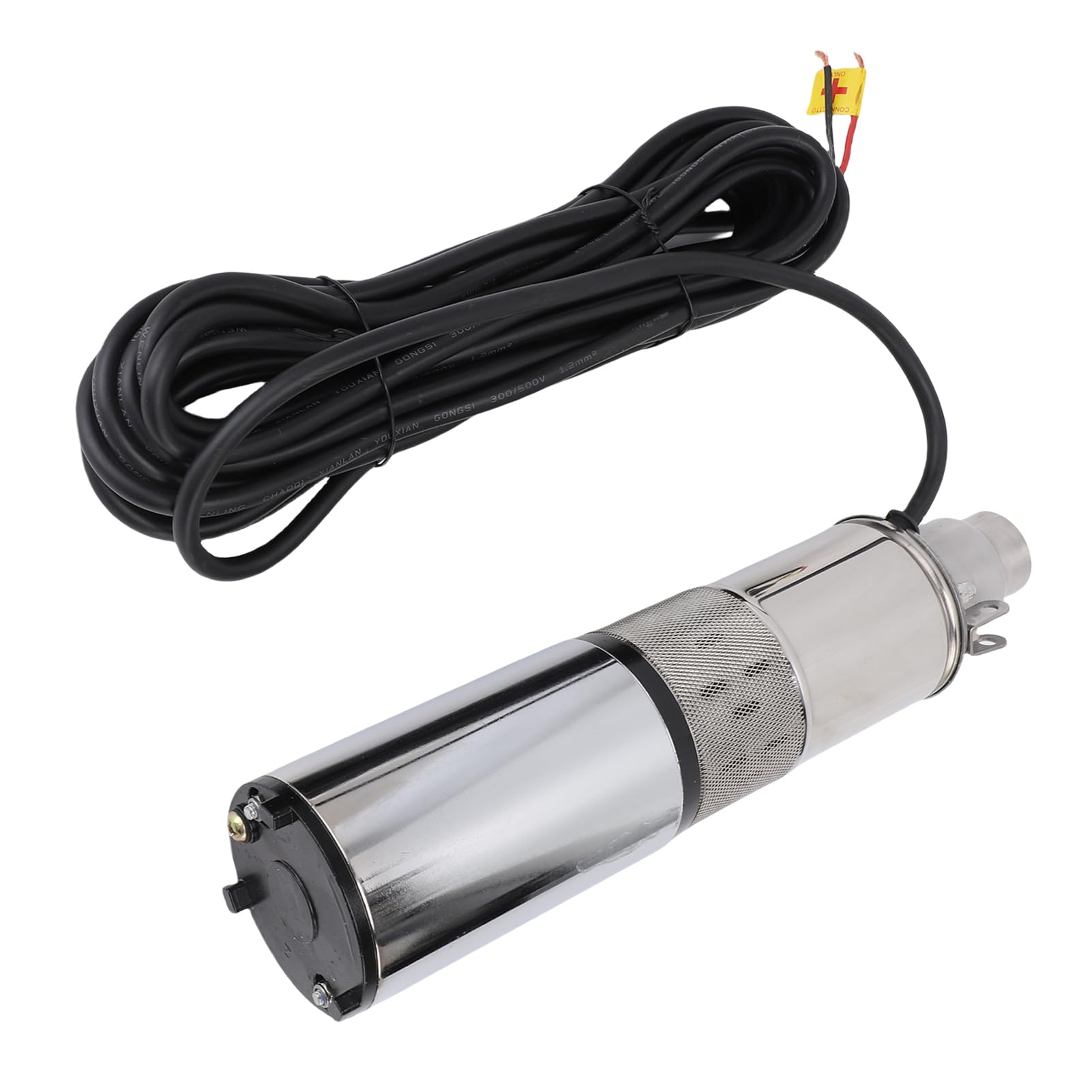 Bomba de Agua de Pozo Profundo Bomba Pozo Solar Sumergible 260W 24V 1.2m3/h Tornillo Acero Inoxidable con Cabeza 40m con Cable Alimentación 10m para