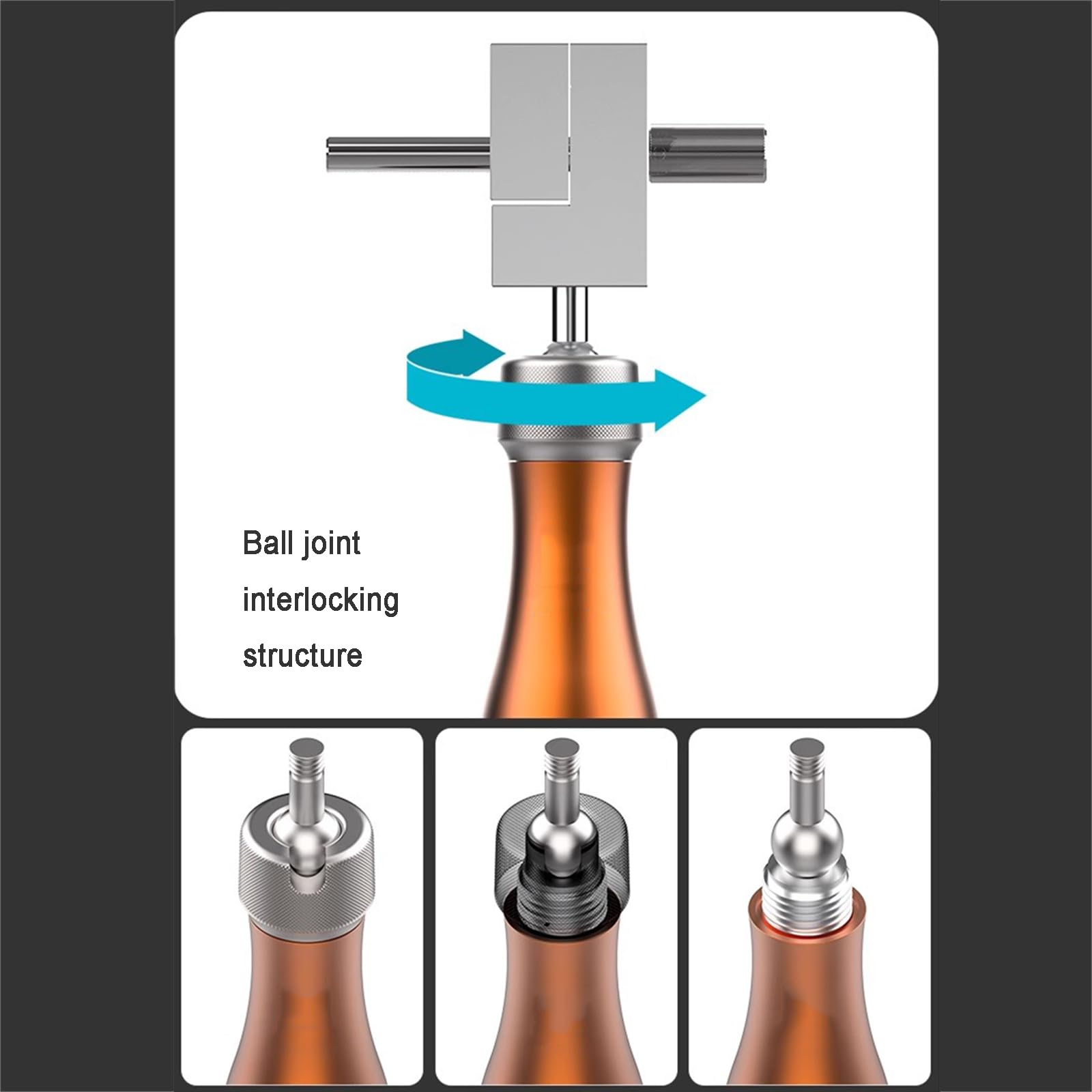 Mini morsa per hobby, morsetto da banco per artigianato e modellismo, angolo regolabile, serraggio massimo 30 mm, ideale per pittura precisa e progetti fai da te