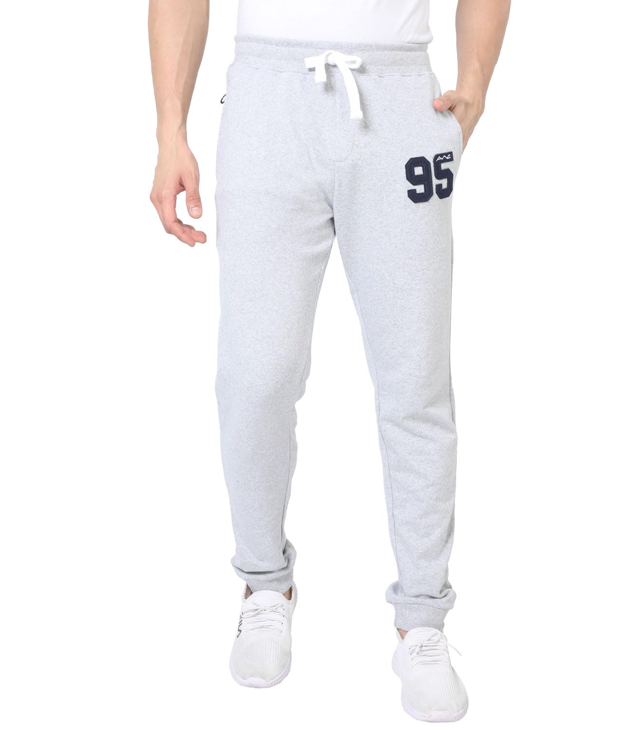 Aurelia Joggers for Men | Track Pant for Men | Regular Plain Track Pants | Men Stylish Track Pant | Slim Fit Joggers with Zipper Pockets | Men Joggers | Gym Track Pants for Men in neutral