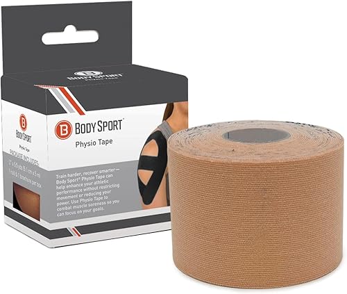 Body Sport Cinta de fisiología, cinta de kinesiología para apoyar músculos y articulaciones