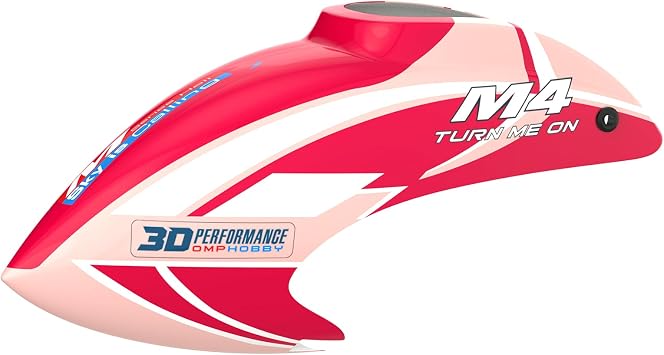 OMPHOBBY M4 RC Helicopter Parts M4 Helicopter Canopy-RED Rc Heli Accessories for OMP M4 RC Helicopters OSHM4061R