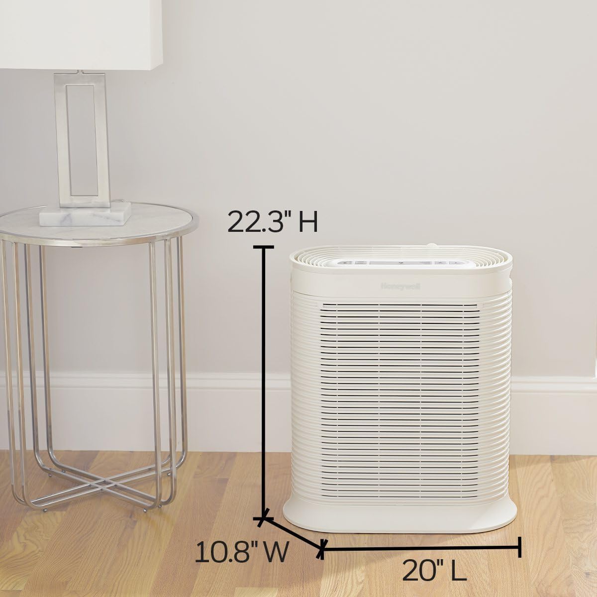 Honeywell HPA300 HEPA Air Purifier, Airborne Allergen Reducer for Large Rooms (465 sq ft), White - Wildlfire/Smoke, Pollen, Pet Dander, and Dust Air Purifier