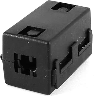 Qtqgoitem Black UF65B Clip On EMI RFI Noise Ferrite Core Filter for 6mm Cord (Model: ce8 e64 b2e 9ab 2fd)