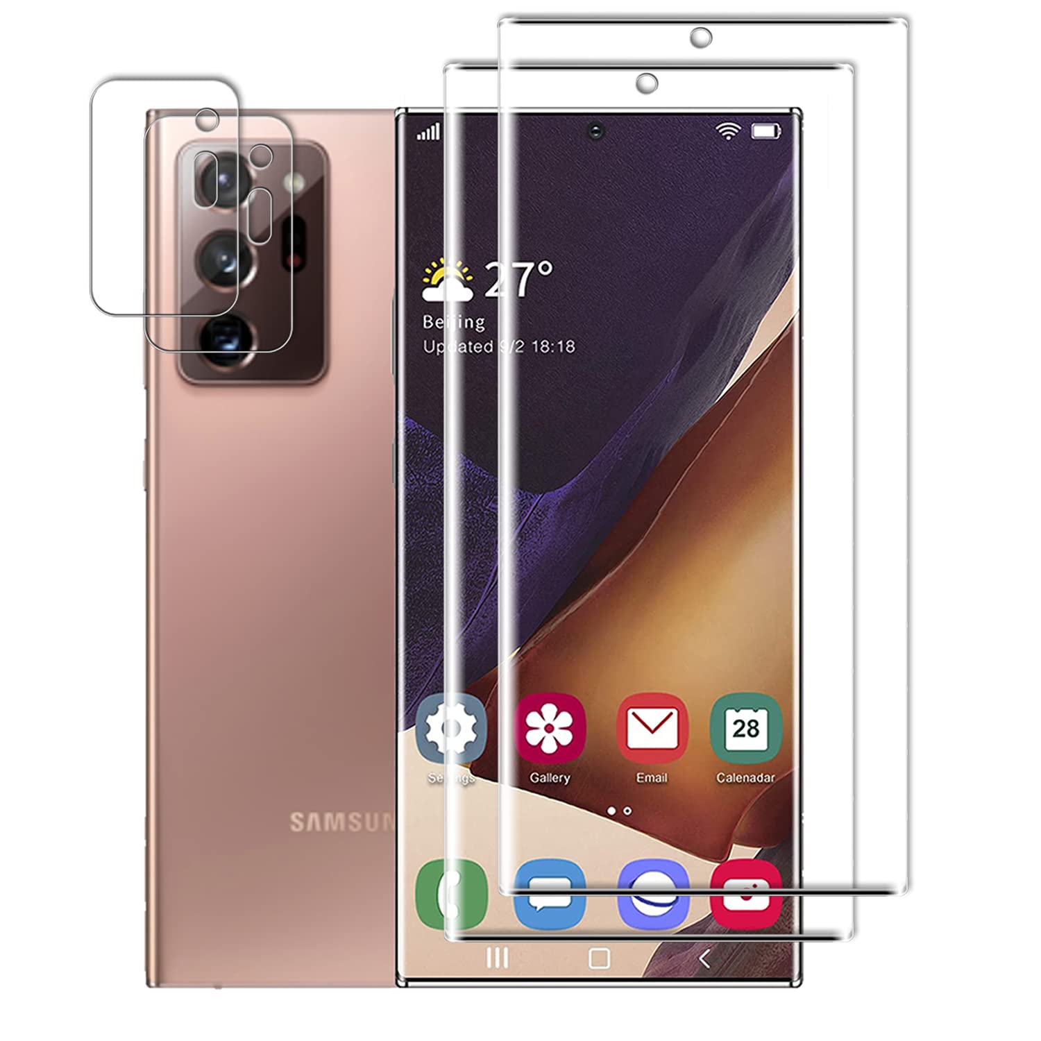 4 Pezzi Protezione Schermo In Vetro Temperato HD Trasparente Anti - Foto 11