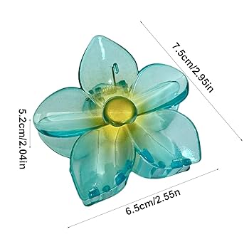 フラワー装飾付きクロークリップ フラワー装飾付きクロークリップ アクリルフラワー