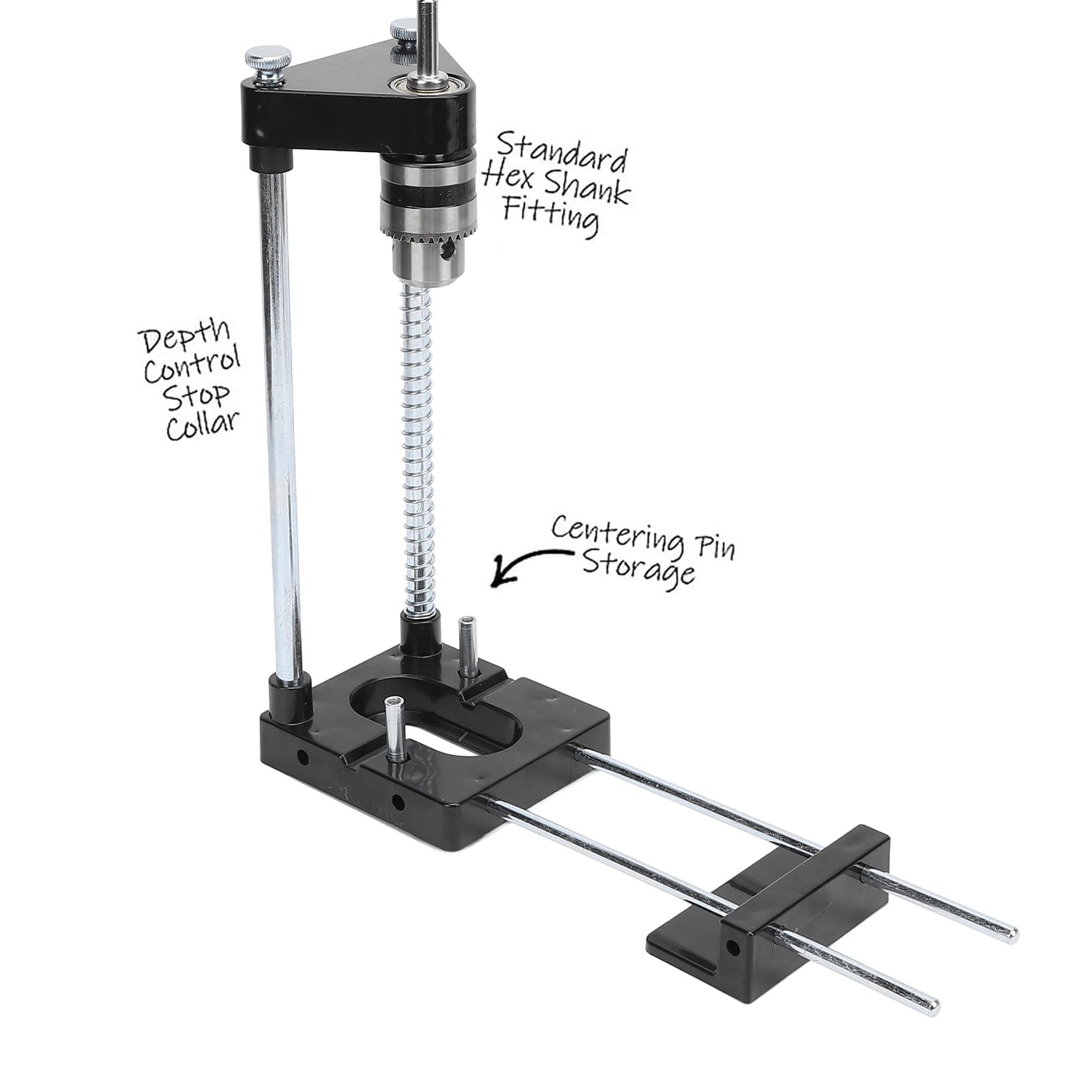 BTSEURY Drilling Locator, Woodworking Punch Locator, Alloy Steel Reverse Card Bracket Punch Hole Jig Positioner Guide Kit for Wardrobe Cabinet Door