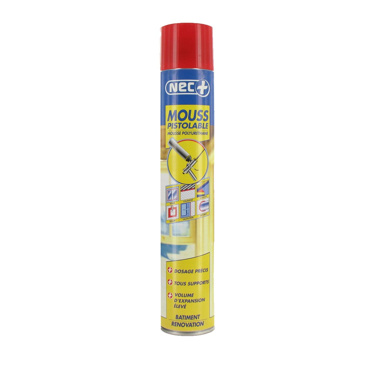 Mousse Polyurethane Expansive Pistolable 750 ml NEC+