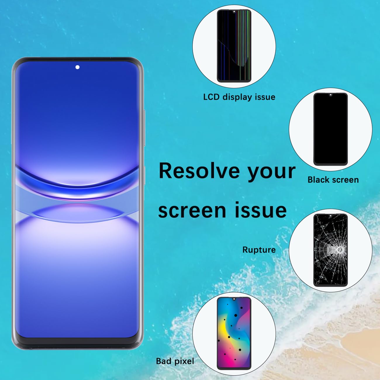 Display Bildschirm für Samsung S20 4G G980 G980F OLED Schwarz mit Rahmen