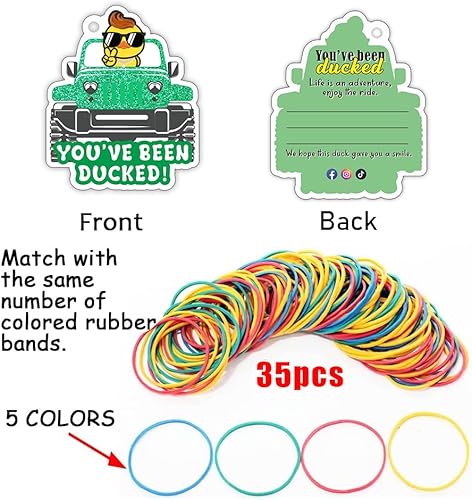 Miniatura 5 de You've Been Ducked, etiquetas de pato, lindas etiquetas de pato, etiquetas de pato de pato, tarjeta de juego de patitos, paquete de 35 unidades de 3